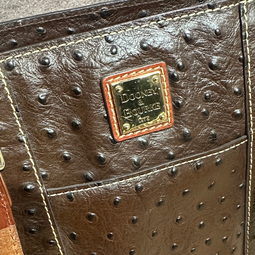 Dooney & Bourke Ostrich Small Lexington tote bag. - Picture 10 of 13
